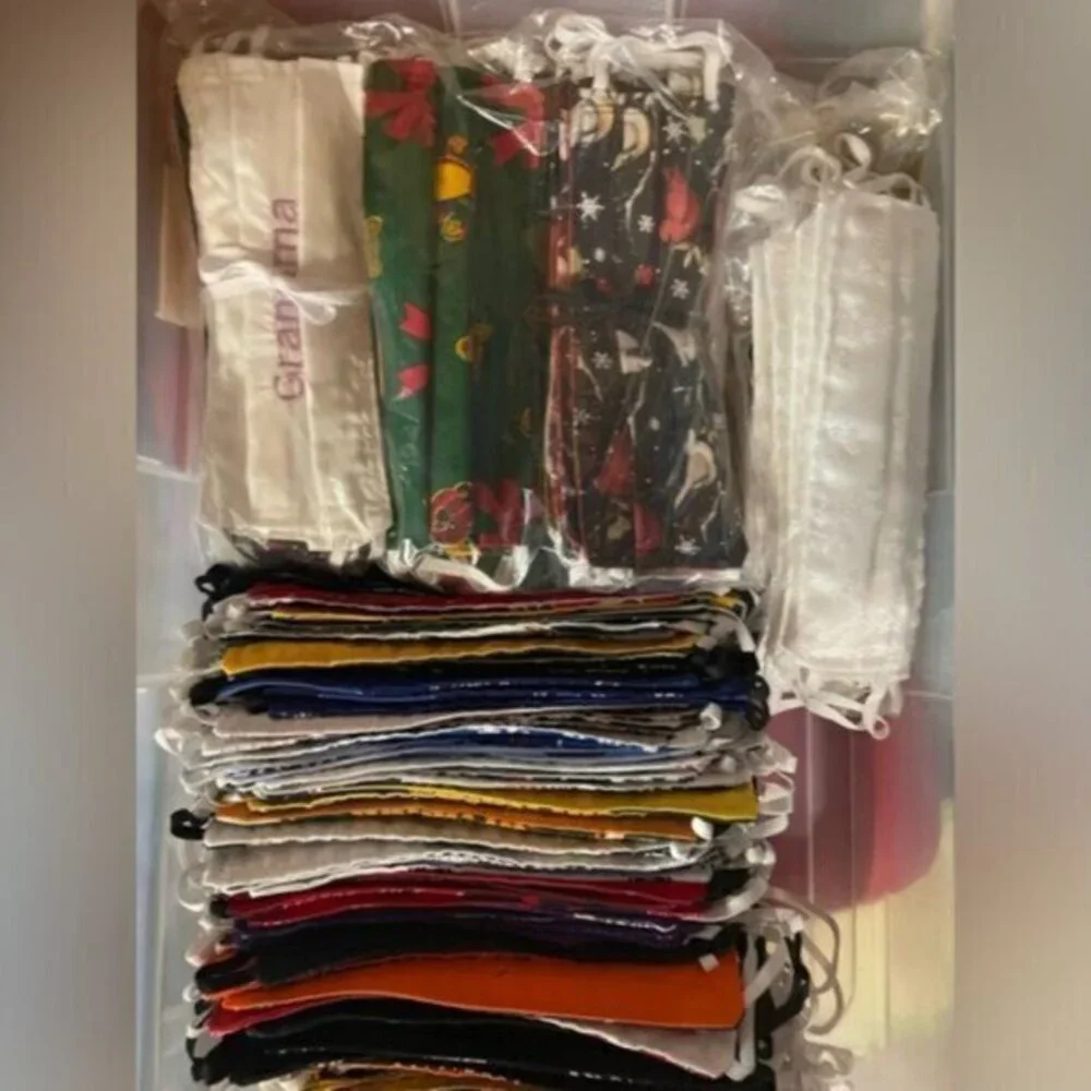 117 Assorted Adult Facemasks Handmade